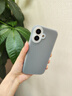 岡科新款果凍適用iphone16手機(jī)殼液態(tài)硅膠全包防摔保護(hù)套蘋果16高級感軟外殼情侶男女簡約超薄散熱ins 【果凍灰-大孔】 iPhone16 曬單實拍圖