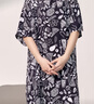 宜而爽【冰絲睡裙】女士梭織連衣裙可外穿短袖家居服性感睡衣女 曬單實(shí)拍圖