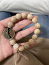 【龍虎山直發(fā)】奶香雷擊木朱砂山鬼花錢(qián)手串手鏈吊墜編織真品純銅 小骨山鬼 曬單實(shí)拍圖