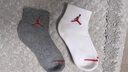 NIKE JORDAN 耐克AJ男女中筒短襪3雙裝3A抗菌萊卡面料青少年運動(dòng)襪子 巖嶺灰 3雙 10歲以上 【腳長(cháng)20-22cm 34-38碼】 曬單實(shí)拍圖