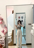 樂(lè)雅秀2025白色窄版闊腿牛仔褲女寬松夏季薄款高腰直筒褲百搭顯瘦拖地褲 白色 M 建議98-108斤 曬單實(shí)拍圖