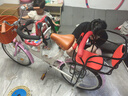 SANGPU折疊親子自行車成人通勤帶小孩母子帶寶寶親子款寶媽單車上班騎 旗艦變速-俏麗粉【前椅+后椅】 22寸【適合：150-165cm】 曬單實拍圖
