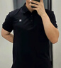 FILA 大滿貫POLO|斐樂(lè)官方男裝針織POLO2025夏新款網(wǎng)球運(yùn)動(dòng)抗菌短袖 深黑-BK 3XL 190/108A/XXXL 曬單實(shí)拍圖