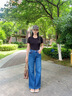 Calvin KleinJeans25春夏新款女士美式復(fù)古潮流ck高腰寬松闊腿牛仔褲47B936G U3N-牛仔藍(lán) 27 曬單實(shí)拍圖