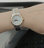 天梭（TISSOT）【官方授權(quán)店】瑞士手表 新款夢圓系列1853小美人石英女表 間金鋼帶T129.210.22.031.00 曬單實拍圖