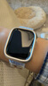 MSSM 適用蘋果手表保護殼Apple iwatch s9/8/7/SE邊框硬殼防摔防刮半包保護殼S7/8/9·41mm 星光+透明  曬單實拍圖