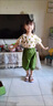 迪士尼女童圓點(diǎn)套裝洋氣時(shí)髦夏季2024新款兒童女寶寶夏裝休閑兩件套夏裝 綠色 90 建議80-90cm1歲半-2歲cm 曬單實(shí)拍圖