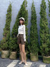 啄木鳥軟底軟面小皮鞋女久站不累夏季瑪麗珍鞋方頭淺口粗跟豆豆 杏色 防腳痛不臭腳-37 曬單實拍圖