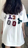 夢(mèng)琪嵐美式復古oversize短袖t恤女夏潮牌歐美高街chic港味休閑半袖上衣 白色 M 建議105斤以下 曬單實(shí)拍圖