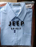 JEEP SPIRIT吉普短袖襯衫男夏季韓版休閑襯衣男士簡約外套男裝 淺藍 XL 曬單實拍圖