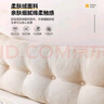 雅鹿床頭靠墊靠枕軟包三角沙發(fā)大靠背雙人臥室床上護(hù)腰枕榻榻米可拆洗 卡洛其-質(zhì)感米 長180x高60cm【套子+芯 可拆洗】 曬單實拍圖