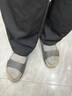 愛(ài)步（ECCO）休閑涼鞋 2025年男士牛皮勃肯涼鞋舒適魔術(shù)貼男鞋 科摩500944 鐵灰色50094402013 43 曬單實(shí)拍圖