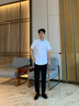 GEOX杰歐適春夏新款男士高端亮面設計感系帶舒適百搭尖頭男士皮鞋 黑色 42 曬單實拍圖