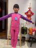 雅麗絲兒童加厚保暖泳衣2.5MM潛水服分體防寒男女童游泳訓練浮潛泳衣 粉色【女童】 2.5MM加厚保暖 150 -14碼【體重70-80斤】 曬單實(shí)拍圖