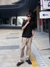 Calvin KleinJeans25早秋新款男士商務(wù)休閑ck純色刺繡純棉短袖T恤POLO4LC228G UB1-太空黑 L 曬單實(shí)拍圖