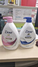 多芬（Dove）沐浴露1kg深層瑩潤櫻花彈潤留香大容量沐浴乳補充裝持久家庭套裝 【組合】 深層+櫻花 1kg 2瓶 +190g 多芬 曬單實(shí)拍圖
