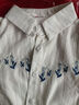 皮爾卡丹（pierre cardin）棉繡花襯衫女長(cháng)袖夏季春季新款上班職場(chǎng)OL風(fēng)休閑白色襯衣潮 白色【長(cháng)袖】 L 建議100-115 曬單實(shí)拍圖