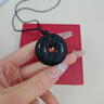 戀晴山鬼花錢平安扣男士項(xiàng)鏈黑曜石吊墜七夕情人節(jié)禮物送男友老公生日 曬單實(shí)拍圖