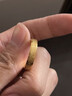 DL 1998黃金9999金戒指莫比烏斯環(huán)情侶足金5G對戒男女結婚情侶戒指禮物 0.01gA 磨砂男戒指 曬單實拍圖