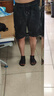 皮爾卡丹（pierre cardin）牛仔短褲男2025夏季薄款日系復(fù)古寬松加肥加大碼胖子工裝五分男士 黑色 4XL 【180-200斤可穿】 曬單實(shí)拍圖