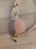 五臺(tái)山九尾狐吊墜天然粉水晶狐貍項(xiàng)鏈掛墜水晶狐牌靈狐粉色掛飾 掛繩款 曬單實(shí)拍圖