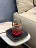 三界簡1代電茶爐家用電陶爐煮水泡茶壺辦公室小型燒水煮茶器保溫防水簡約電熱爐銀鐵陶壺圍爐煮茶套裝 胡桃色 曬單實拍圖