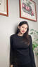 夢(mèng)特嬌莫代爾棉打底衫女薄款內衣修身內搭純色圓領(lǐng)長(cháng)袖上衣春秋款 曬單實(shí)拍圖
