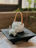 香樟木日式侘寂風(fēng)實(shí)木炭燒壺承茶盤復(fù)古干泡臺(tái)家用茶壺托盤茶臺(tái) 曬單實(shí)拍圖