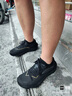 阿迪達(dá)斯 （adidas）三葉草貝殼頭運(yùn)動(dòng)青少年男女板鞋JH9977黑色38.5碼 曬單實(shí)拍圖