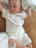乖奇熊嬰幼兒短袖短褲分體套裝夏季男女寶寶薄款睡衣服褲子家居兩件套 熊貓白憨憨熊貓 80 曬單實(shí)拍圖