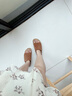 AU&MU2025夏季新款牛皮勃肯鞋魔術(shù)貼復古博肯女鞋厚底增高涼拖鞋男外穿 栗色【真皮】【軟木升級款】 2069 37 曬單實(shí)拍圖