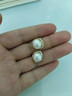 倪妮同款仿珍珠耳釘2025新款氣質(zhì)百搭耳環(huán)女生高級感輕奢小眾耳飾 耳釘 925銀針一對 曬單實(shí)拍圖