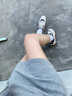 ASH女鞋2025秋季新款SHAKE真皮德訓(xùn)鞋女厚底百搭舒適系帶休閑鞋潮 白紅色 37 曬單實拍圖