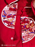 優(yōu)奇嬰兒衣服男女寶寶連體衣夏季中國(guó)風(fēng)滿月百天周歲紅色喜慶中式外出 曬單實(shí)拍圖