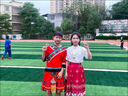 迪士尼寶寶兒童漢服女童馬面裙套裝小女孩古裝半身裙中國(guó)風(fēng)秋季薄款唐裝明制 對(duì)扣上衣+紅色馬面裙 135 140 碼建議身高CM左右 曬單實(shí)拍圖