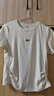 VFU運(yùn)動(dòng)T恤短袖女夏季新款健身服涼感防曬運(yùn)動(dòng)短袖 米杏色 L 曬單實(shí)拍圖