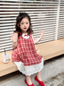 LUSON小o爸女?huà)胪畬殞氝B衣裙2025夏季新款洋氣時(shí)尚格子裙嬰兒背心裙 曬單實(shí)拍圖