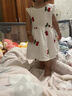 迪士尼寶寶女寶寶連衣裙吊帶裙夏裝新生兒韓版棉布裙子0-1-2-3歲嬰兒背心裙 小櫻桃 100 cm【2-3歲】(100cm【2-3歲】) 曬單實(shí)拍圖