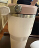 STANLEY拎拎杯吸管杯水杯保溫杯不銹鋼杯子冰霸杯大容量辦公591ML-晶粉色 曬單實拍圖