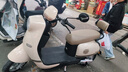 萬(wàn)沁珊電動(dòng)車(chē)座套高韌皮革防水防曬摩托車(chē)電瓶車(chē)坐墊套雅迪愛(ài)瑪座椅套 幾何菱形-棕色-XL碼【輕奢高韌皮革】 曬單實(shí)拍圖