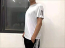 鵲笙冰絲t桖男速干衣短袖夏季薄款透氣休閑大碼運動吸汗上衣運動寬松 白色+黑色【冰絲兩件裝】 XL 【建議110-120斤】 曬單實拍圖