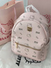 凱蒂貓（hellokitty）雙肩包時(shí)尚百搭女大學(xué)生書包大容量輕奢高級感女包包休閑旅游背包 粉色 小號（尺寸：24*11*26） 曬單實(shí)拍圖