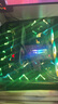 瓦爾基里（VALKYRIE）VK X12W X12R黑白機箱風(fēng)扇散熱器CPU風(fēng)扇 PWM 四角發(fā)光ARGB神光同步 正反向 全包裹減震墊 FDB軸承 X12黑 正葉 神光同步/4角發(fā)光 曬單實(shí)拍圖