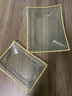 AILUKI日本新款水晶玻璃金邊水果盤客廳家用輕奢點心甜品零食擺放盤 金邊圓盤小號 曬單實拍圖