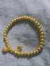 古法純金包銀兩世歡蓮蓬手錬女蓮花手環(huán)黃金轉(zhuǎn)運(yùn)珠實(shí)心送女友禮物 蓮蓬荷花手錬(金約0.2g)一物一證 曬單實(shí)拍圖
