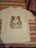 妙戀多【大促特價(jià)】短袖女復古t恤女貓咪印花2025新款寬松休閑女士T恤 白色【百分百純棉】 XL 曬單實(shí)拍圖