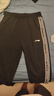 李寧（LI-NING）運動(dòng)褲男春秋季柔軟舒適直筒織帶休閑褲生活時(shí)尚運動(dòng)速干長(cháng)褲衛褲 黑色/平口織帶 M 曬單實(shí)拍圖