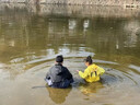 趕海服兒童連體褲涉水服下水褲兒童玩水連體衣7-12歲幼兒園摸魚 【檸檬黃】36 碼鞋內(nèi)長22.5cm 均碼 以鞋子尺碼為準(zhǔn) 曬單實(shí)拍圖
