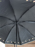 天堂 防紫外線陽傘三折 遮陽傘黑膠防曬傘蜜桃圖案晴雨傘 淺蘭 曬單實拍圖