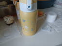 膳魔師（THERMOS）兒童保溫杯大容量水杯直飲杯吸管杯3蓋多功能不銹鋼學(xué)生水杯 TCKA 【姜黃色】3蓋吸管杯 550/580ml 曬單實(shí)拍圖